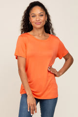 Orange Basic Tee