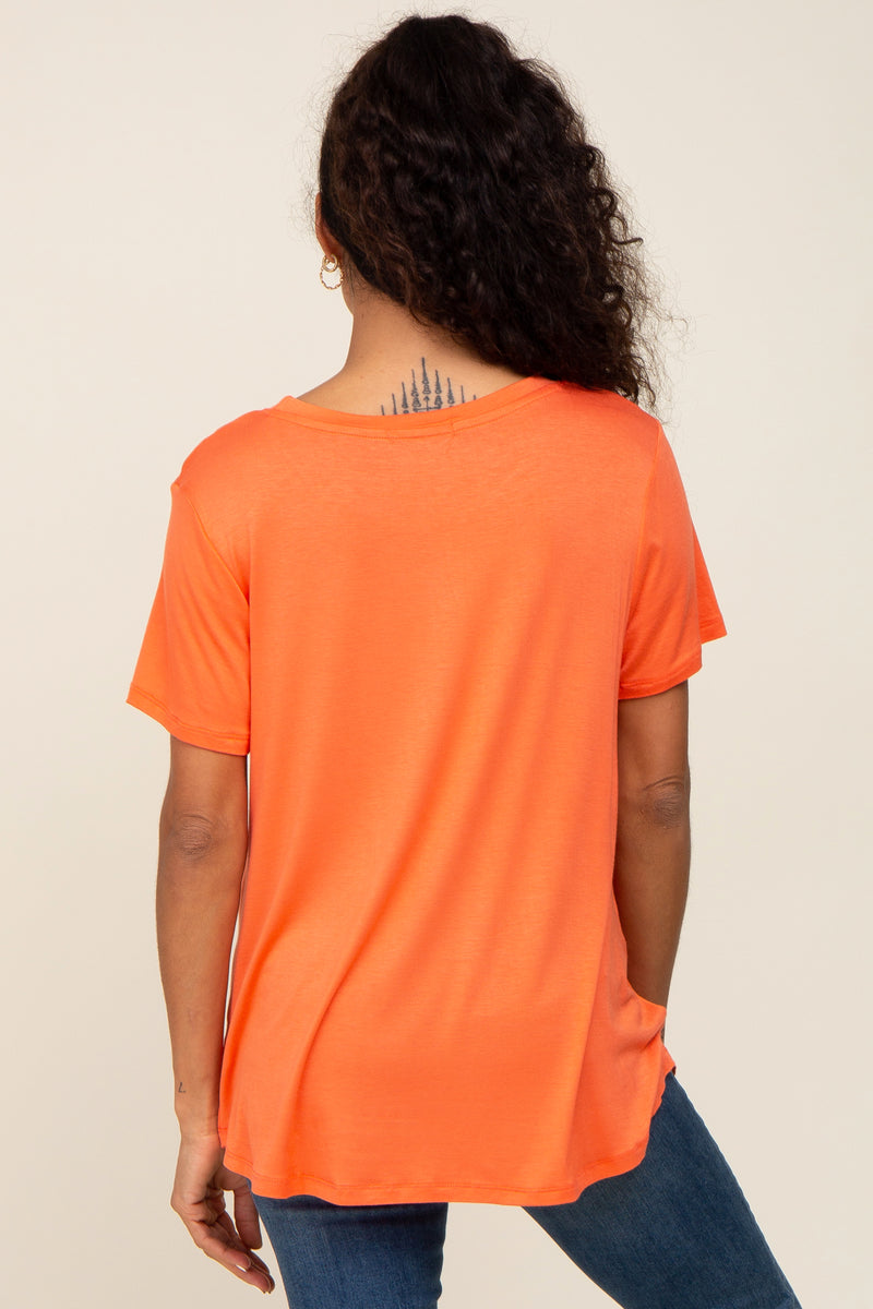 Orange Basic Tee – PinkBlush