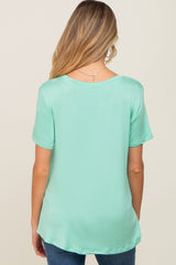 Mint Basic Maternity Tee