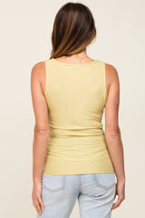 Lime Sleeveless Ribbed Top