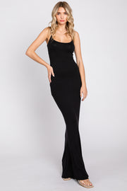 Black Basic Maxi Dress