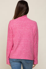 Pink Ultra Soft Mock Neck Maternity Sweater