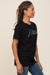 Black Mother Graphic Top