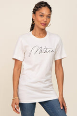 Ivory Mother Graphic Top