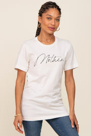 Ivory Mother Graphic Top