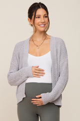 Grey Maternity Cardigan