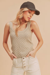 Oat Knit Tank