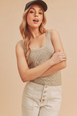 Oat Knit Tank