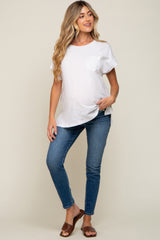 Navy Maternity Skinny Jean