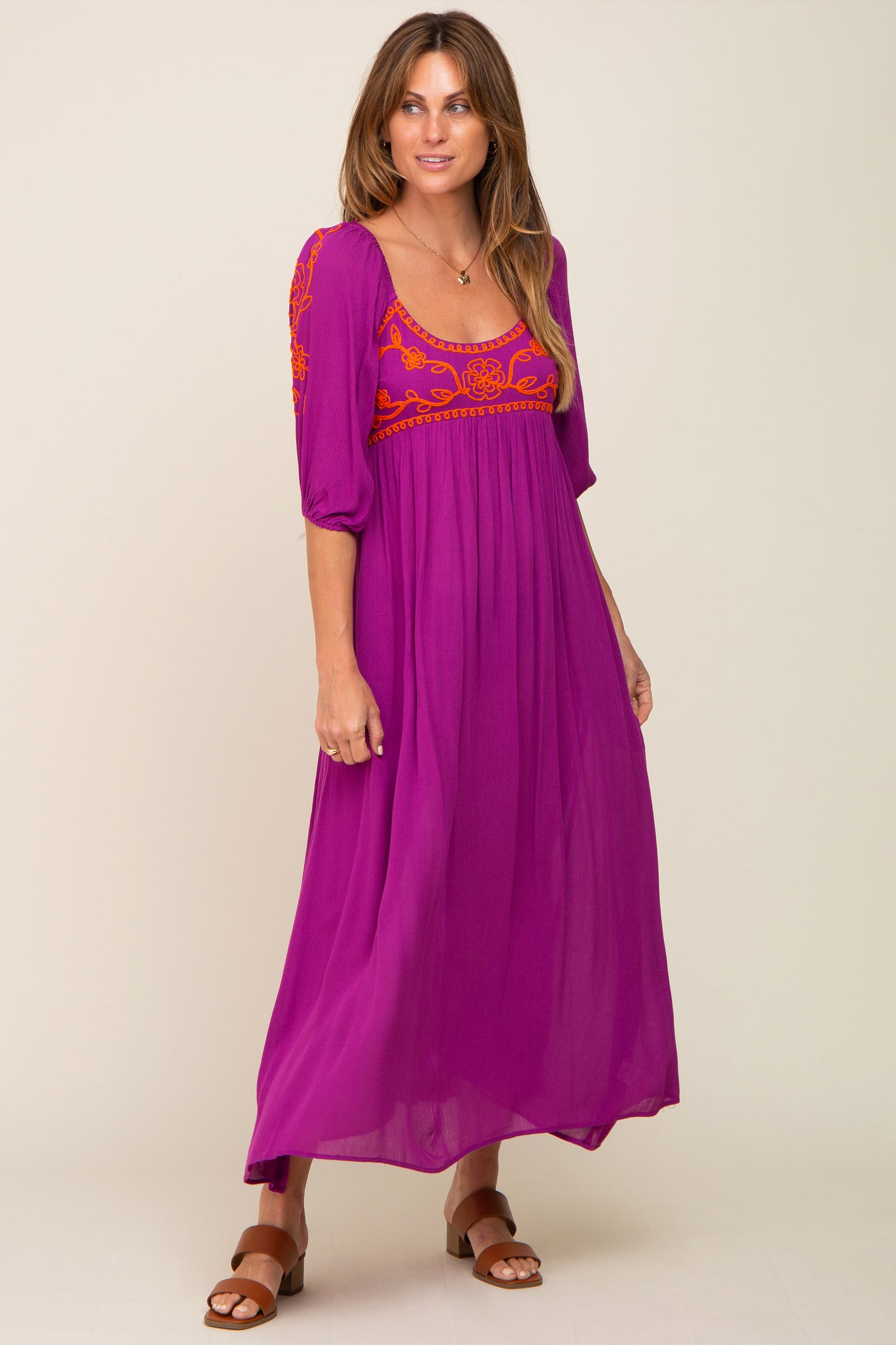 Magenta Maxi Dress