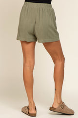 Olive Pocketed Shorts