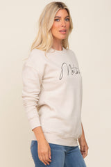 Cream Ultra Soft Mother Sweatshirt