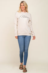 Cream Ultra Soft Mother Sweatshirt