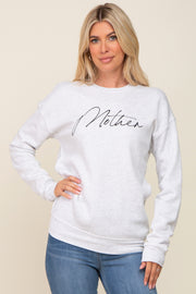 Heather Grey Ultra Soft Mother Sweatshirt