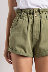 Sage Cotton Shorts