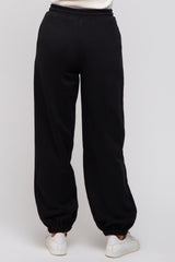 Black Drawstring Relaxed Fit Sweatpants