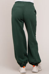 Forest Green Drawstring Maternity Relaxed Fit Sweatpants