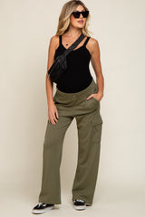 Olive Pocketed Maternity Lounge Pants