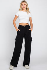 Black Pocketed Maternity Lounge Pants