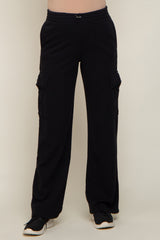 Black Pocketed Maternity Lounge Pants