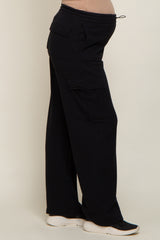 Black Pocketed Maternity Lounge Pants