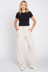 Cream Pocketed Maternity Lounge Pants