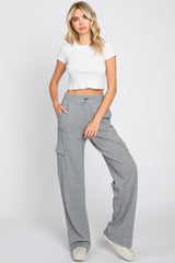 Grey Pocketed Maternity Lounge Pants