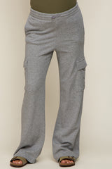 Grey Pocketed Maternity Lounge Pants