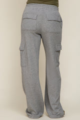 Grey Pocketed Maternity Lounge Pants