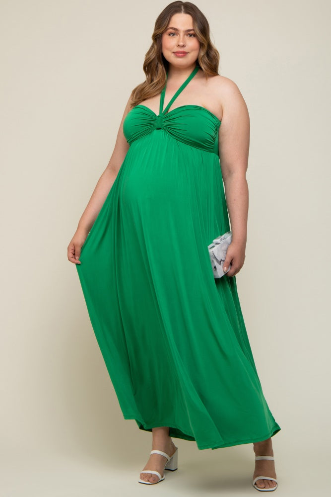 Mint Green Chiffon Plus Maxi Dress– PinkBlush