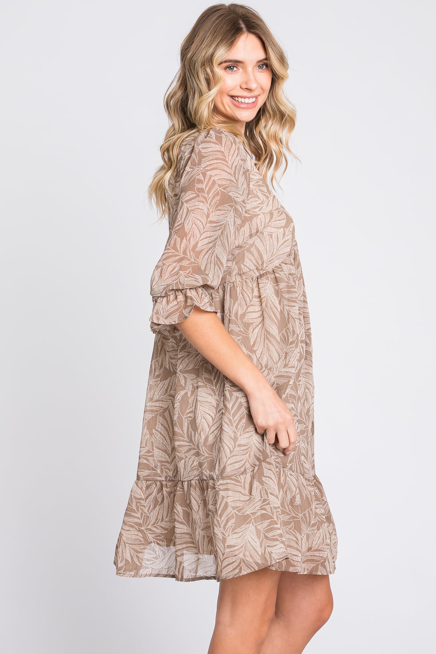 Mocha Chiffon Dresses