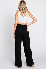 Black Wide Leg Joggers