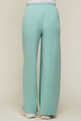 Mint Green Basic Wide Leg Maternity Lounge Pants