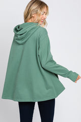 Jade Cowl Neck Hooded Sweatshirt