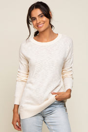 Ivory Knit Long Sleeve Top