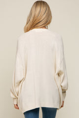 Cream Basic Maternity Knit Cardigan