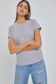 Grey Short Sleeve Top