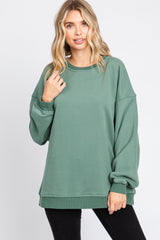 Sage Soft Knit Fleece Lined Sweatshirt