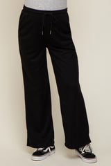 Black Wide Leg Maternity Lounge Pants