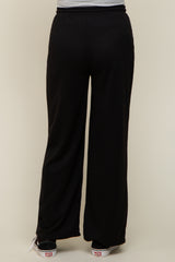 Black Wide Leg Maternity Lounge Pants