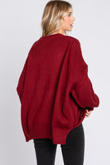 Burgundy Long Sleeve Sweater