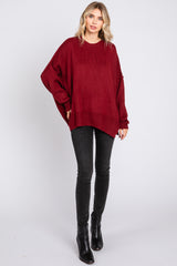 Burgundy Long Sleeve Sweater