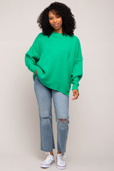 Green Mock Neck Sweater