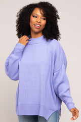 Lavender Mock Neck Sweater