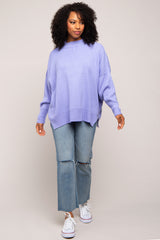 Lavender Mock Neck Sweater