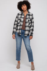 Black Plaid Button Down Flannel