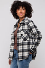 Black Plaid Button Down Flannel