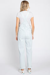 Light Blue Cuffed Denim Overalls