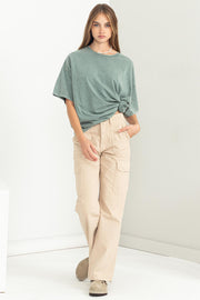 Sage Faded Oversized T-Shirt