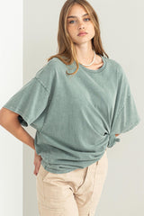 Sage Faded Oversized T-Shirt